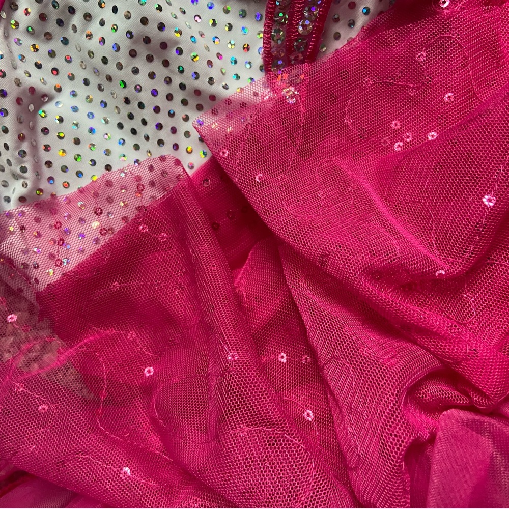 Weismann Pink Sparkly Dance Costume - Picture 9 of 11
